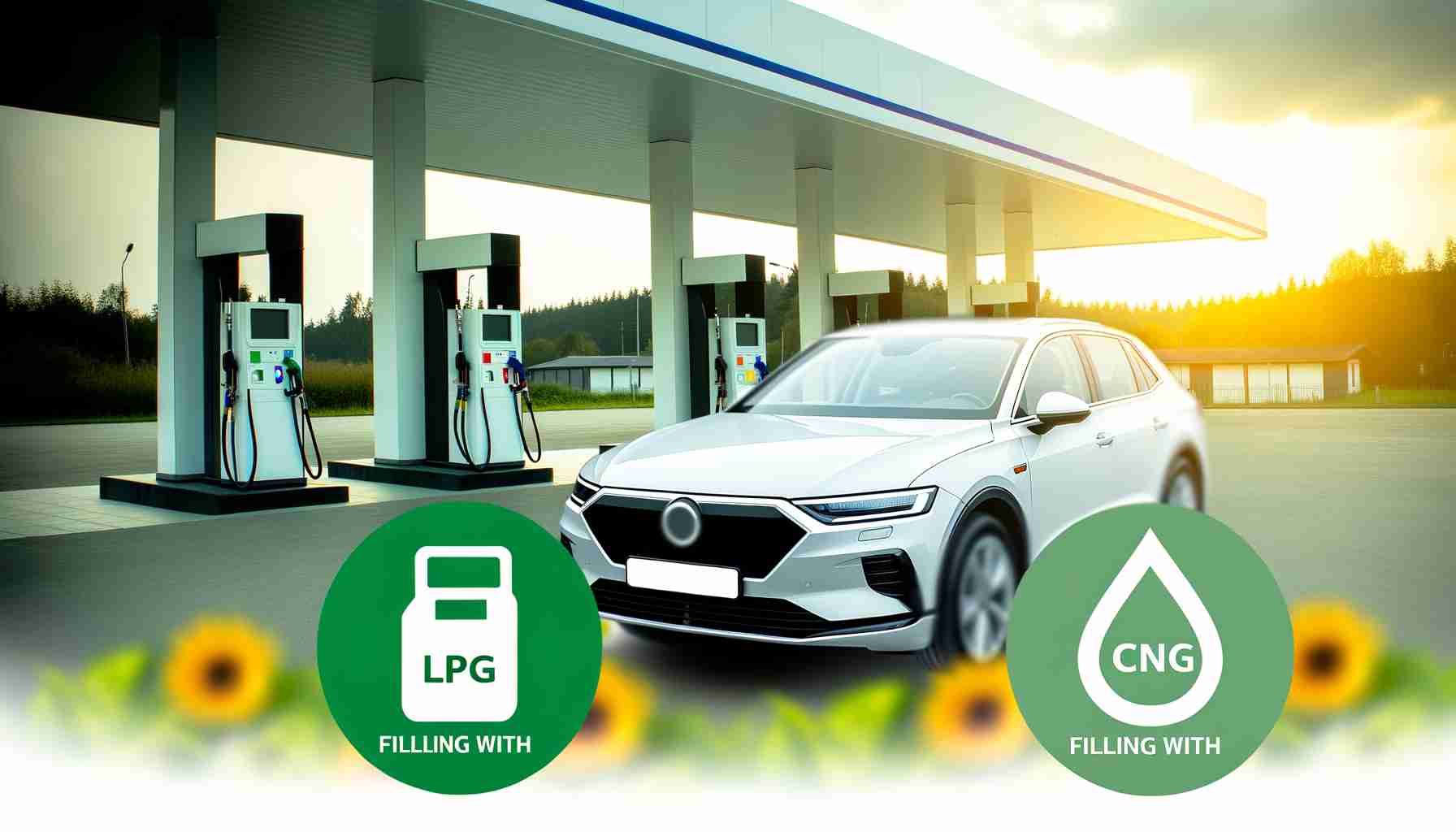 An image illustrating Fahren mit Autogas und Erdgas: Vor- und Nachteile im Überblick