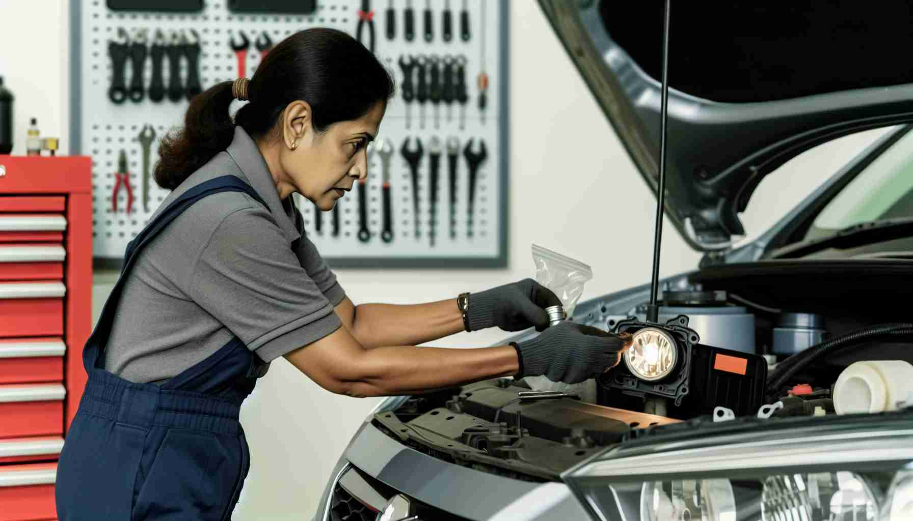 An image illustrating Glühbirne am Auto-Scheinwerfer selber wechseln - So geht's