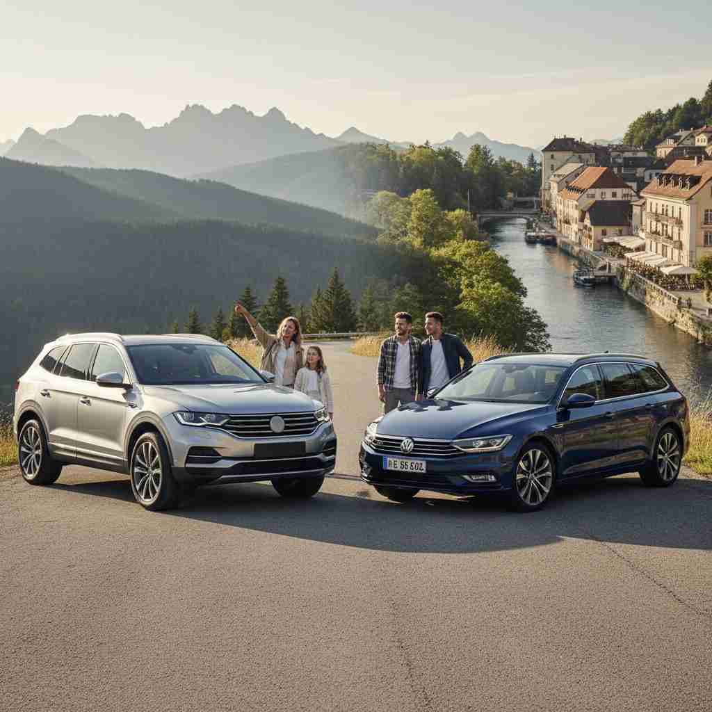 An image illustrating SUV vs. Kombi: Welcher Fahrzeugtyp passt wirklich zu Ihnen?